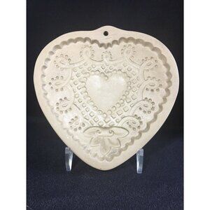Nice! Brown Bag Cookie Art 1992 Hill Design Heart Shape Mold